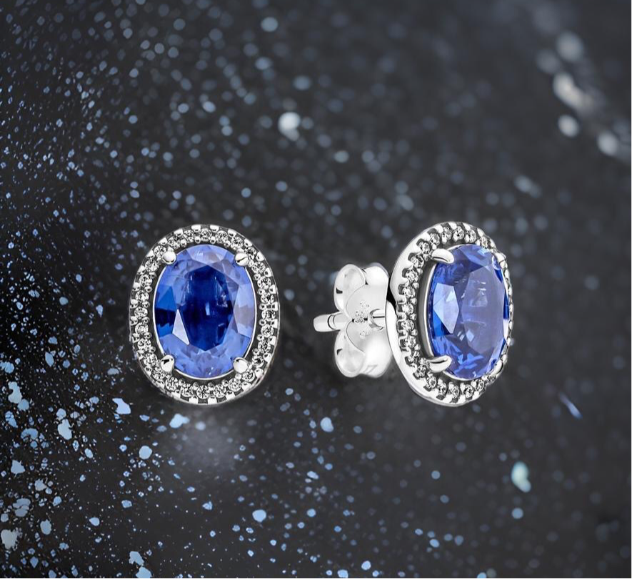 OVAL SAPPHIRE STUDS