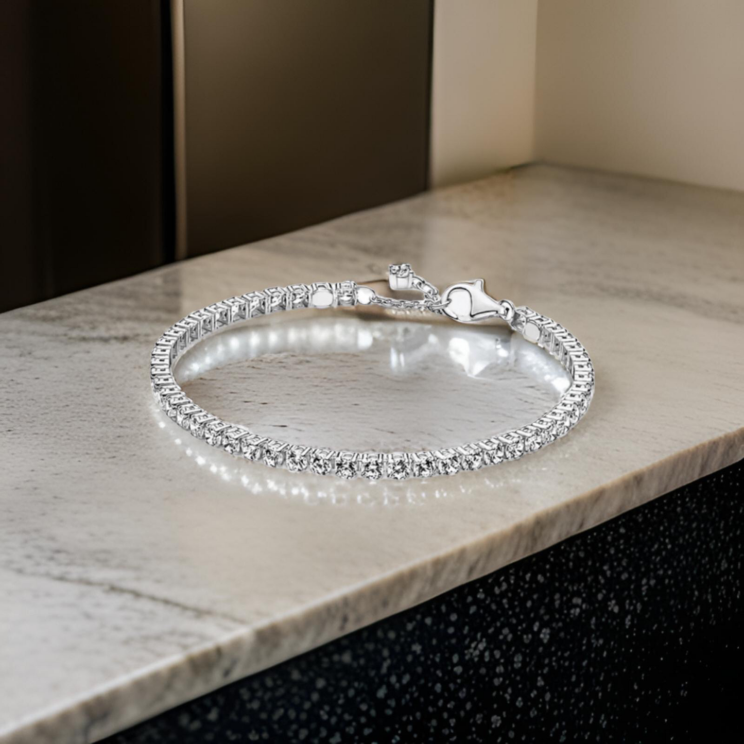 SILVER TENNIS BRACELET