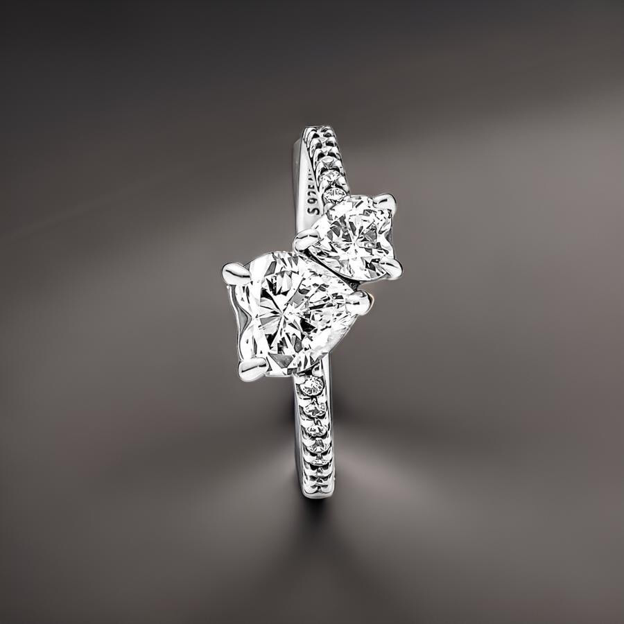 DOUBLE SILVER HEART