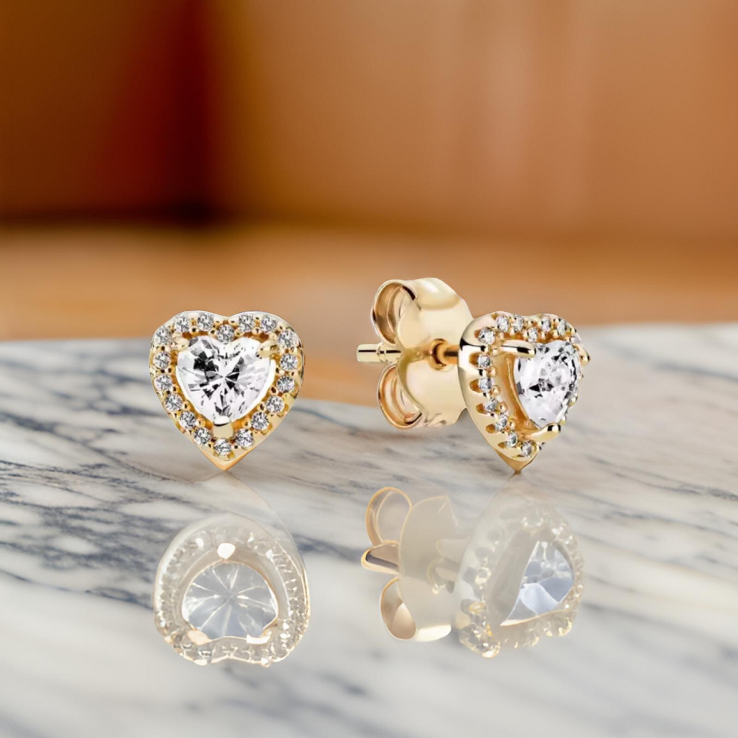 GOLDEN LOVE STUDS